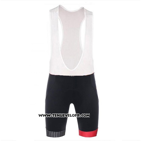 2018 Maillot Ciclismo Tour DE Suisse Helvetia Noir Rouge Manches Courtes et Cuissard